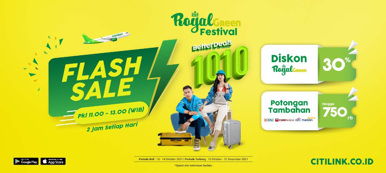 Citilink BetterDeals 10.10 Royal Green Festival - Points Geek